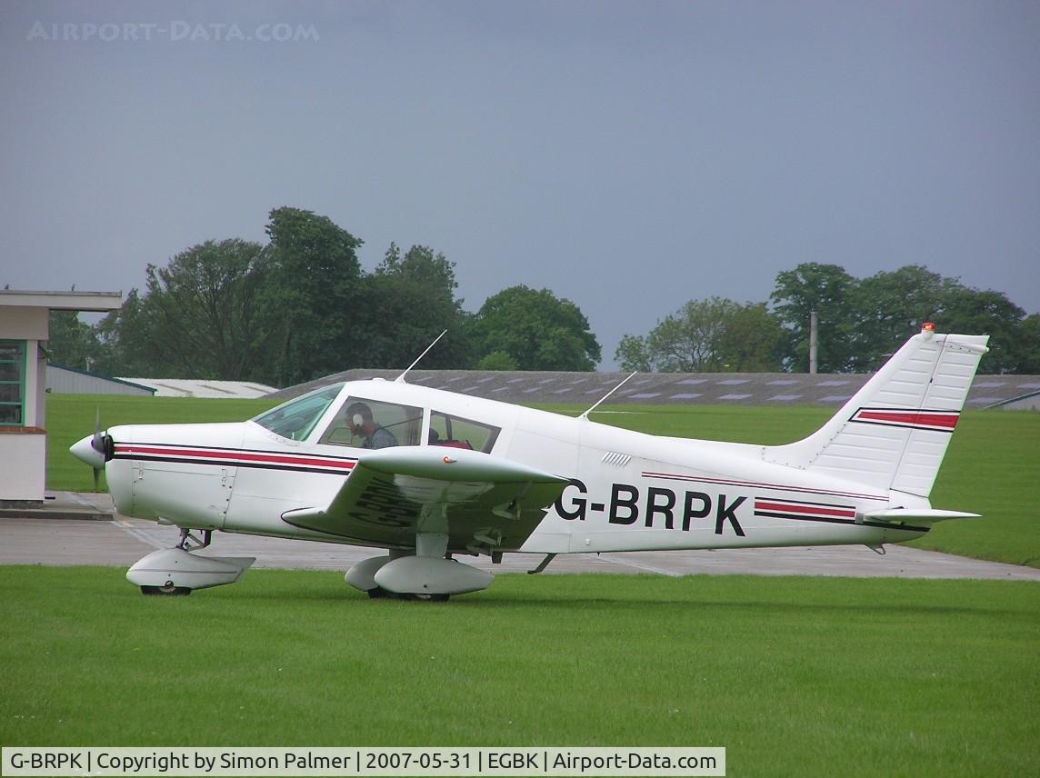 G-BRPK, 1972 Piper PA-28-140 Cherokee C/N 28-7325070, PA28-140 visiting Sywell