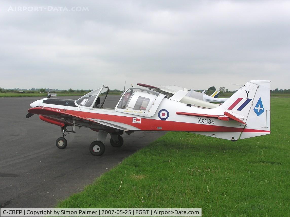 G-CBFP, 1974 Scottish Aviation Bulldog T.1 C/N BH.120/306, Bulldog T.1 still wearing RAF markings