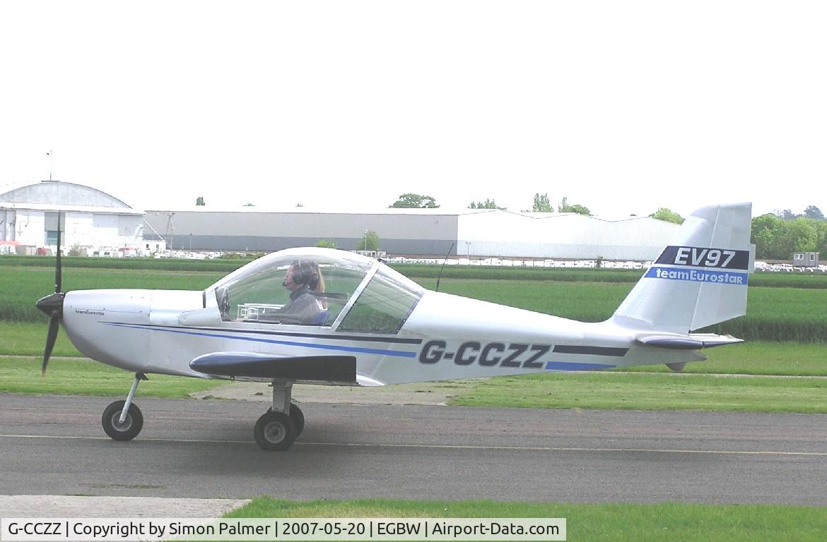 G-CCZZ, 2004 Aerotechnik EV-97 Eurostar C/N PFA 315-14158, EV-97 Eurostar at Wellesbourne