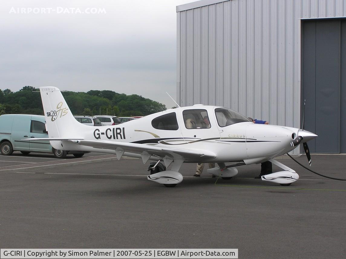 G-CIRI, 2007 Cirrus SR20 C/N 1791, Cirrus SR-20 at Turweston
