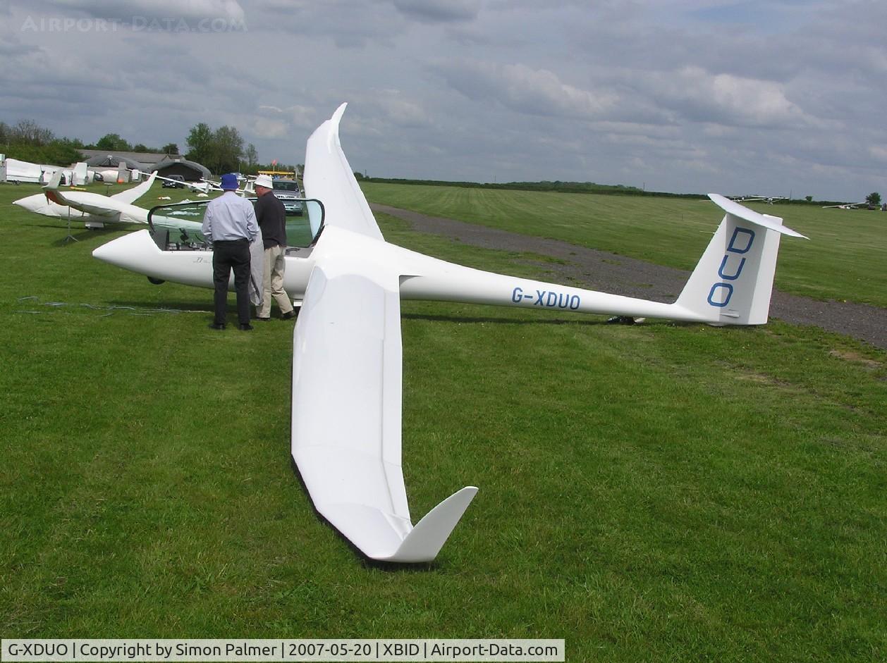 G-XDUO, 2007 Schempp-Hirth Duo Discus T C/N 162, Schempp-Hirth Duo Discus xT at Bickmarsh