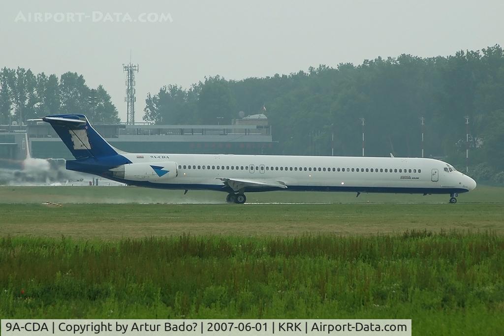 9A-CDA, 1987 McDonnell Douglas MD-83 (DC-9-83) C/N 49602, Dubrovnik Airlines