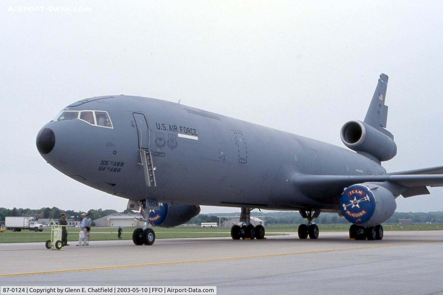 87-0124, 1987 McDonnell Douglas KC-10A Extender C/N 48310, KC-10A at the 100th Anniversary of Flight celebration