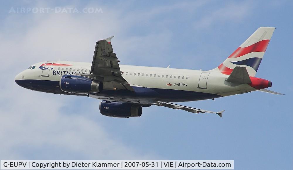 G-EUPV, 2001 Airbus A319-131 C/N 1423, British Airways A319-131