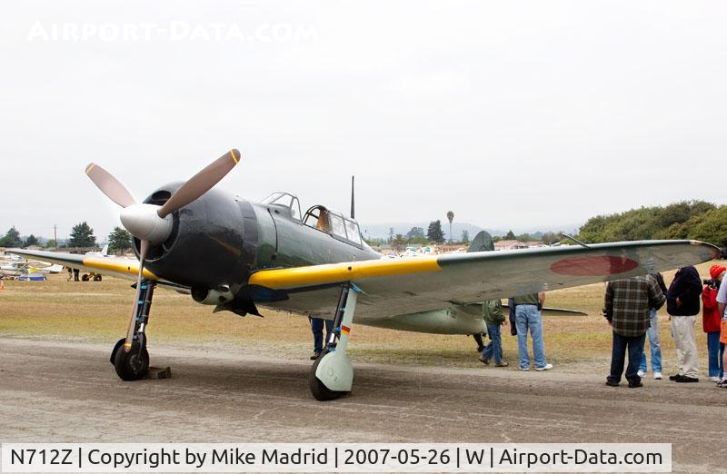N712Z, 1942 Mitsubishi A6M3 Reisen (Zero) C/N 3869, Warbird display line
