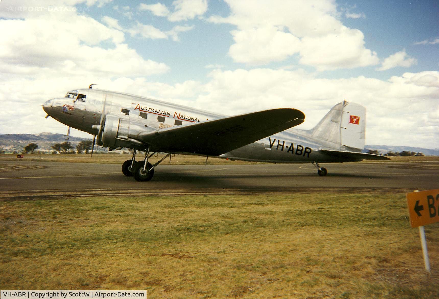 VH-ABR, 1938 Douglas DC-3-232A C/N 2029, image taken 1994 tamworth Airshow NSW Australia