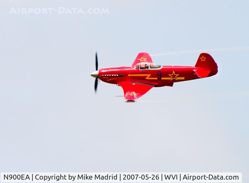 N900EA, 1996 Yakovlev Yak-9U-M C/N 0470401, Fly-by pattern