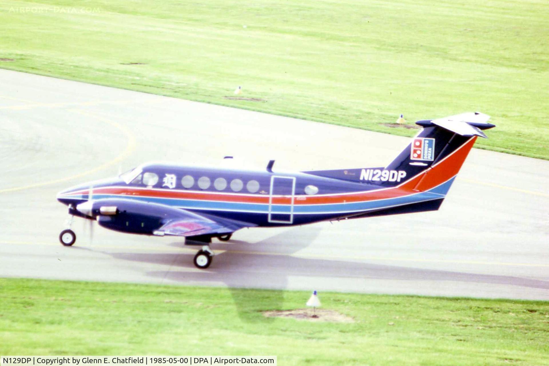 N129DP, 1982 Beech B200 King Air C/N BB-1064, ex N129DP, Dominoes Pizza