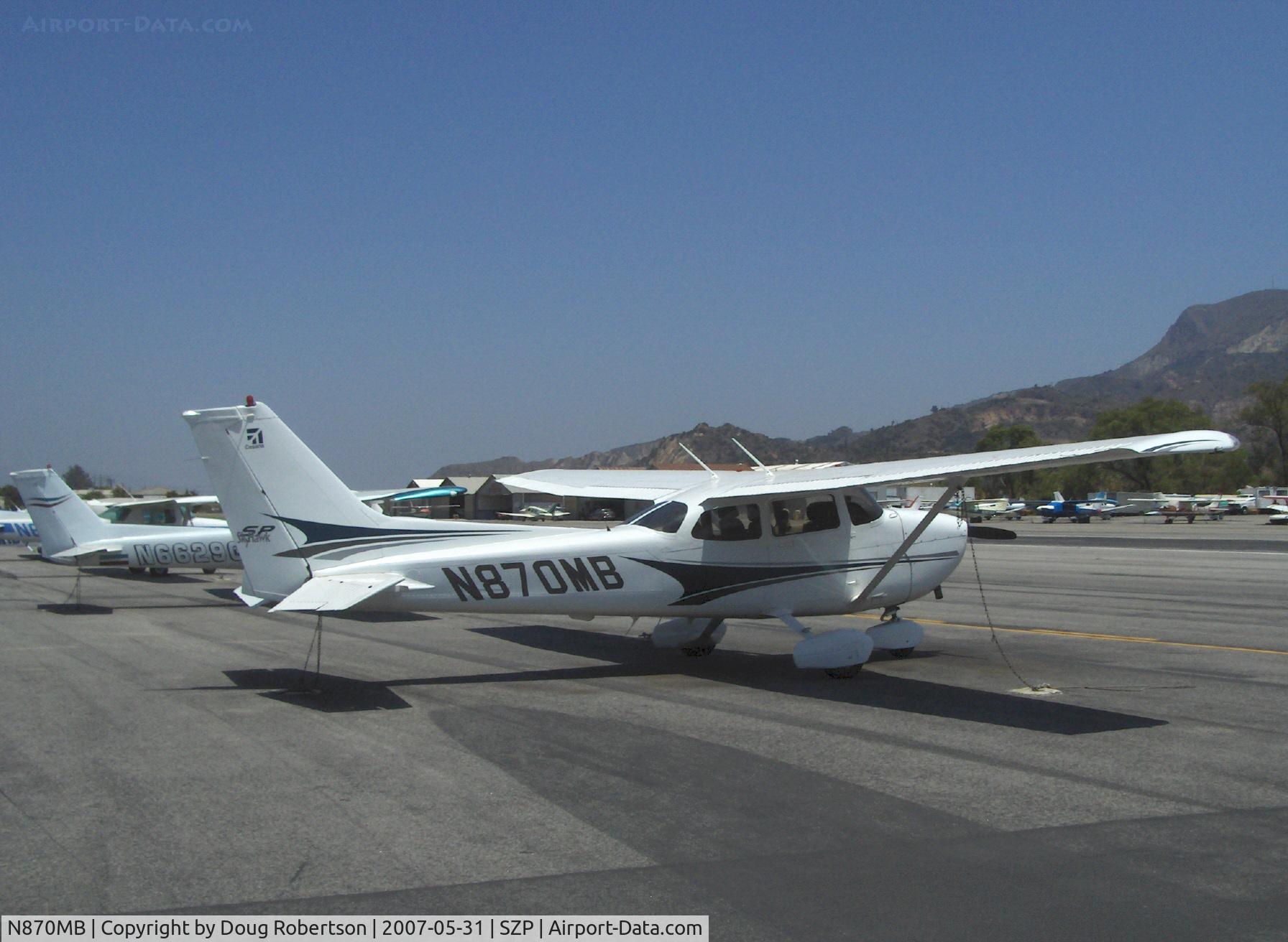 N870MB, 2004 Cessna 172S C/N 172S9725, 2004 Cessna 172S SKYHAWK II SP, Lycoming IO-360-L2A 180 Hp