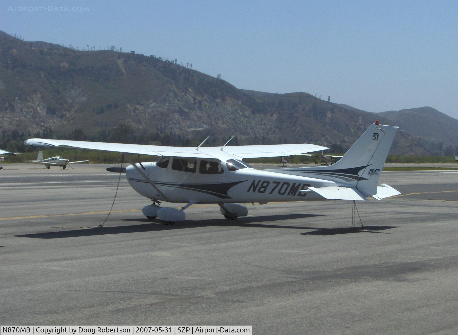 N870MB, 2004 Cessna 172S C/N 172S9725, 2004 Cessna 172S SKYHAWK II SP, Lycoming IO-360-L2A 180 Hp