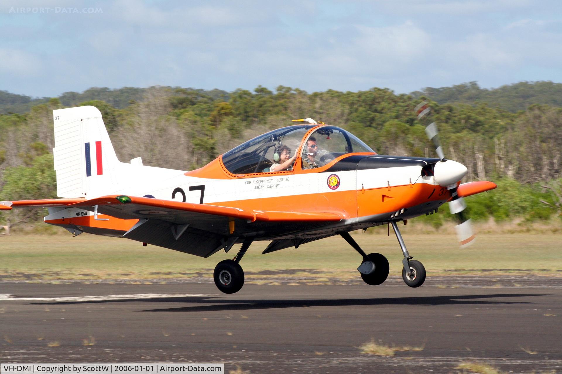 VH-DMI, 1975 New Zealand CT-4A Airtrainer C/N 037, image taken at Evans Head Airfield Northern NSW Australia
