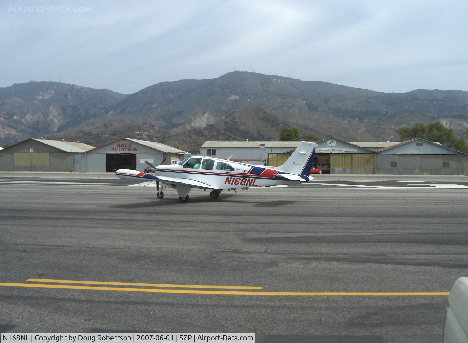 N168NL, 1966 Beech 35-C33A Debonair C/N CE-45, 1966 Beech 35-C33A DEBONAIR, Continental IO-520-B 285 Hp, taxi