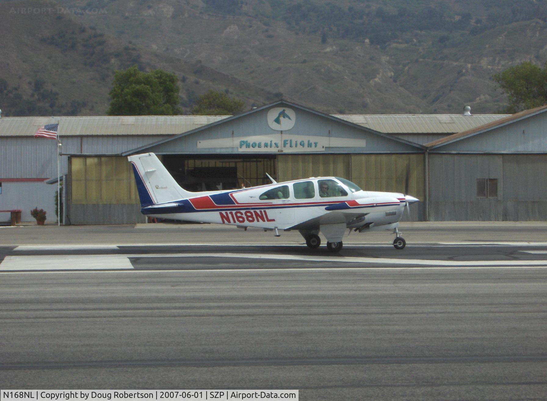 N168NL, 1966 Beech 35-C33A Debonair C/N CE-45, 1966 Beech 35-C33A DEBONAIR, Continental IO-520-B 285 Hp, takeoff roll Rwy 22