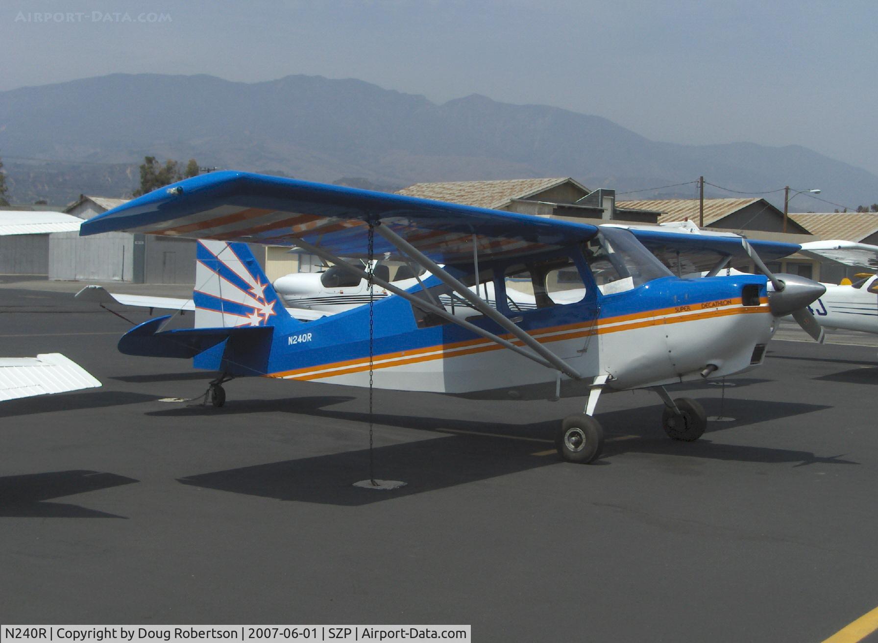N240R, 1980 Bellanca 8KCAB-180 Super Decathlon C/N 635-80, 1980 Bellanca 8KCAB-180 SUPER DECATHLON, Lycoming AEIO-360 180 Hp
