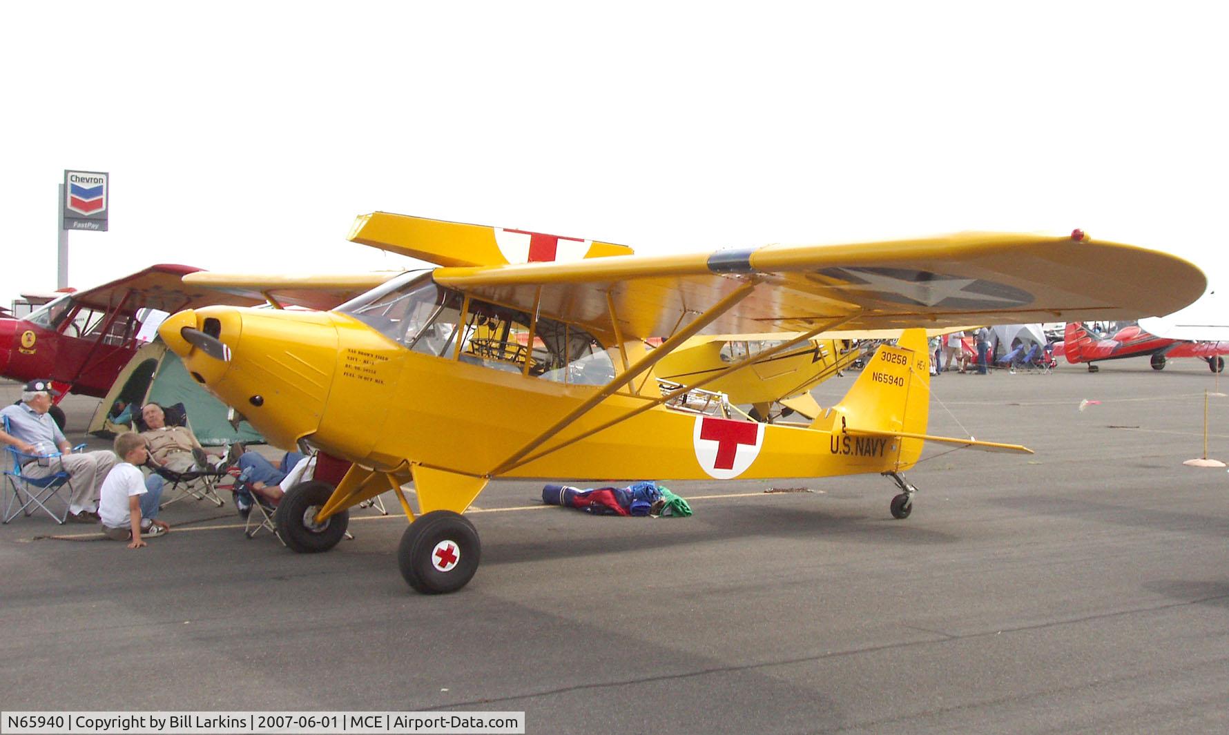 N65940, 1943 Piper J-5C Cub Cruiser C/N 5-1461, Piper HE-1 Navy ambulance plane