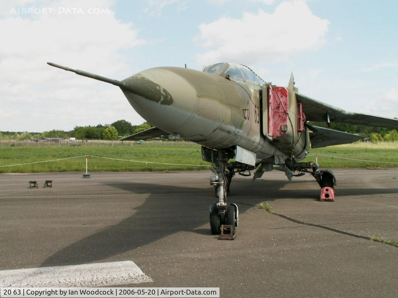 20 63, 1979 Mikoyan-Gurevich MiG-23UB C/N A1037902, Mikoyan-Gurevich MiG-23-UB/Preserved/Berlin-Gatow