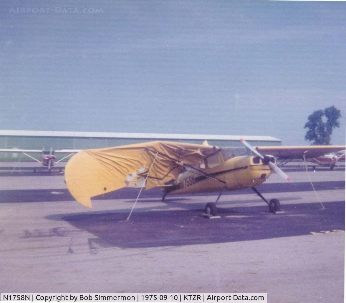 N1758N, 1946 Cessna 120 C/N 12002, Bolton Field, Columbus, OH - severe storm damage