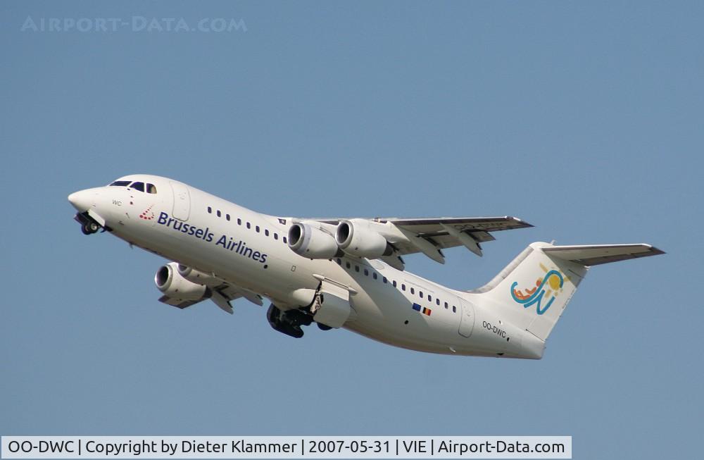 OO-DWC, 1998 British Aerospace Avro 146-RJ100 C/N E3322, Brüssels Airliner  Avro RJ 100