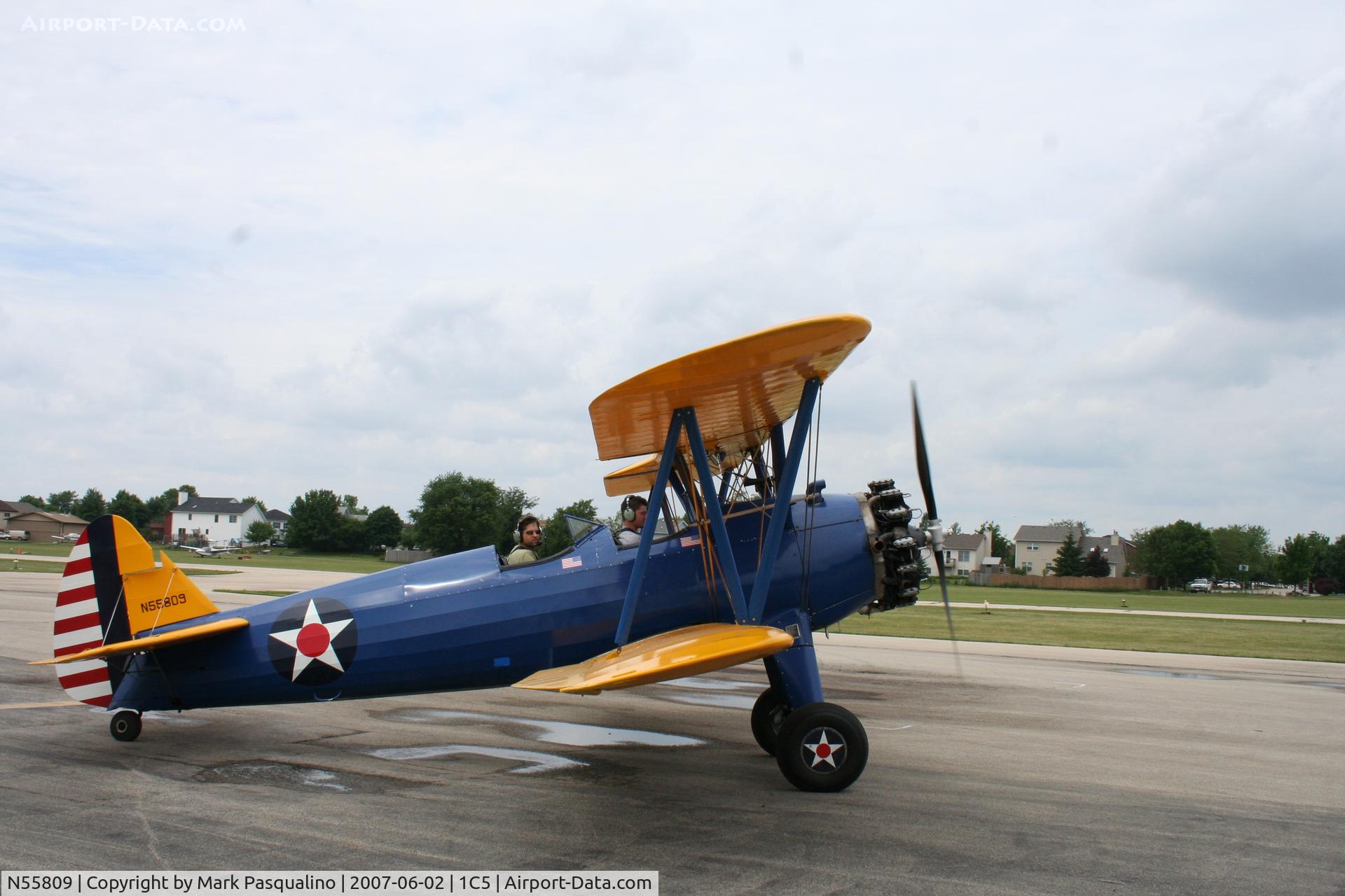 N55809, 1943 Boeing A75N1 (PT17) C/N 75-4690, Stearman