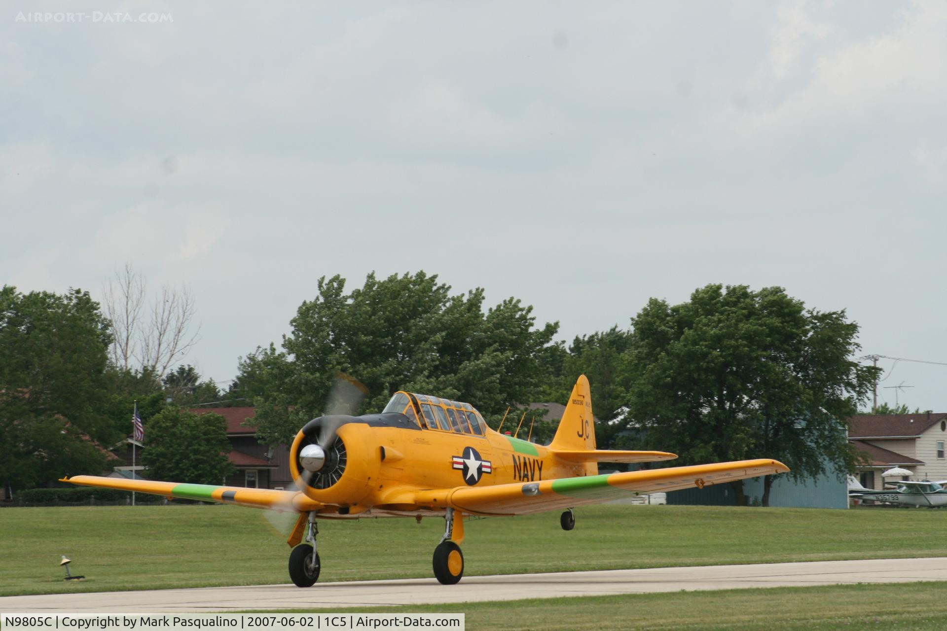 N9805C, 1945 North American SNJ-5B Texan C/N 85036, North American SNJ-5B