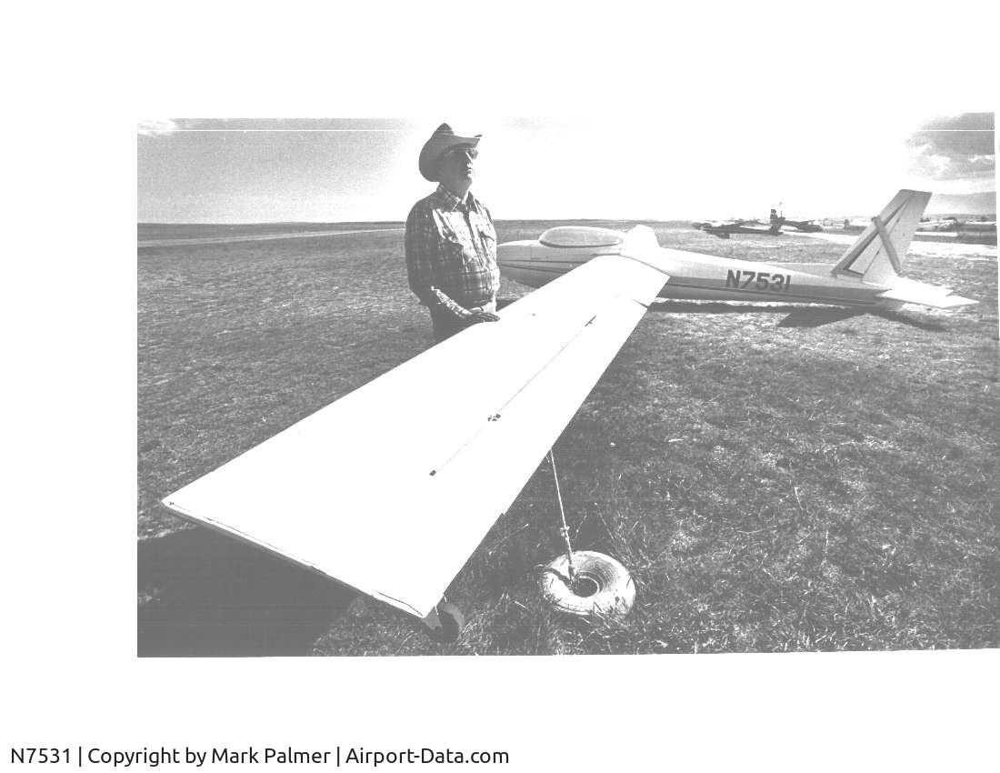 N7531, 1970 Schweizer SGS 2-32 C/N 71, Owned by Colorado Soaring Associaion