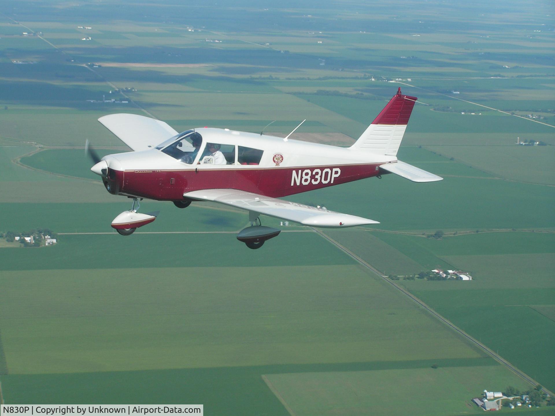 N830P, 1964 Piper PA-28-140 C/N 28-20554, In Flight