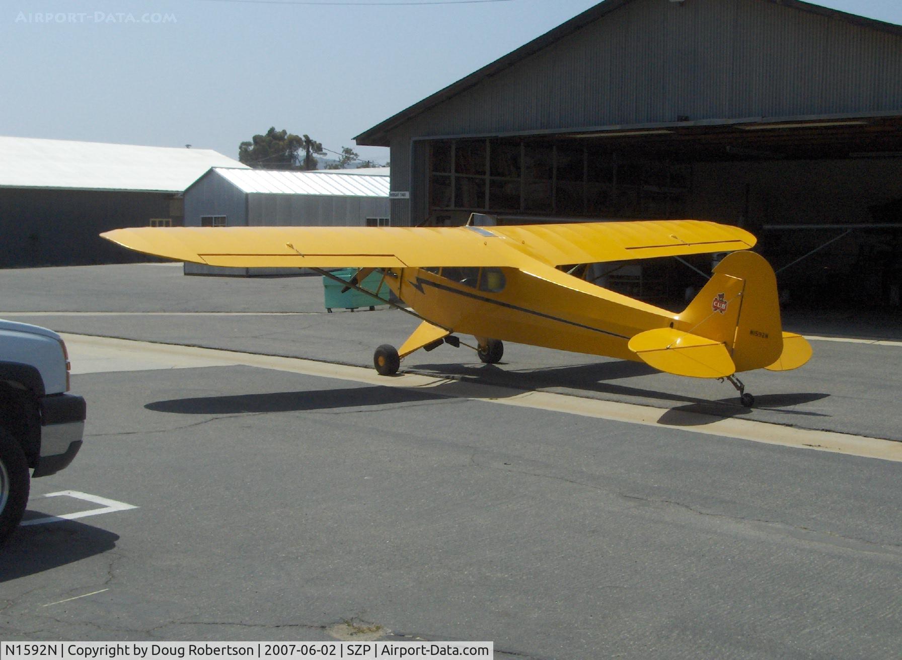 N1592N, 1947 Piper J3C-65 Cub Cub C/N 23124, 1947 Piper J3C-65 CUB, Continental C65 65 Hp