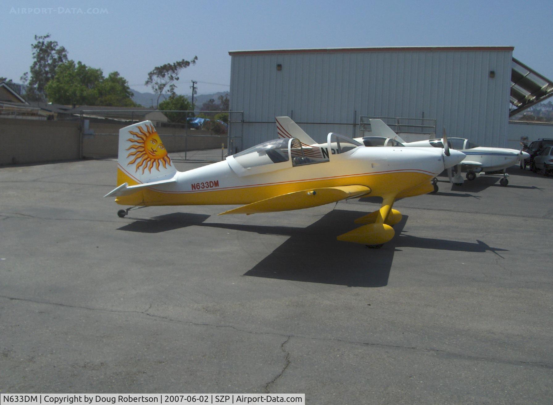 N633DM, 2005 Vans RV-6 C/N 60488, 2005 Miller VAN's RV-6, Lycoming O-360-A1A 180 Hp