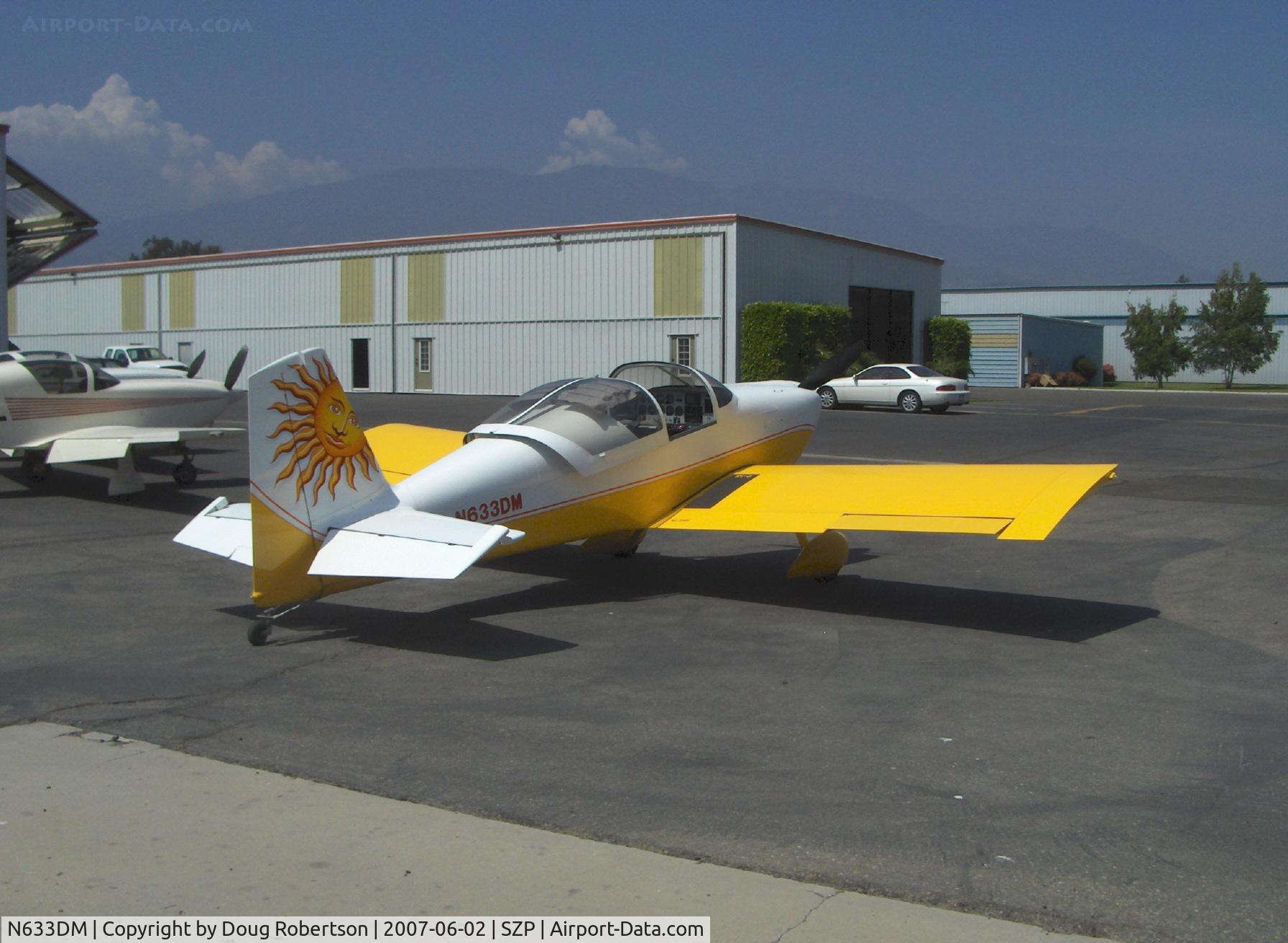 N633DM, 2005 Vans RV-6 C/N 60488, 2005 Miller VAN's RV-6, Lycoming O-360-A1A 180 Hp