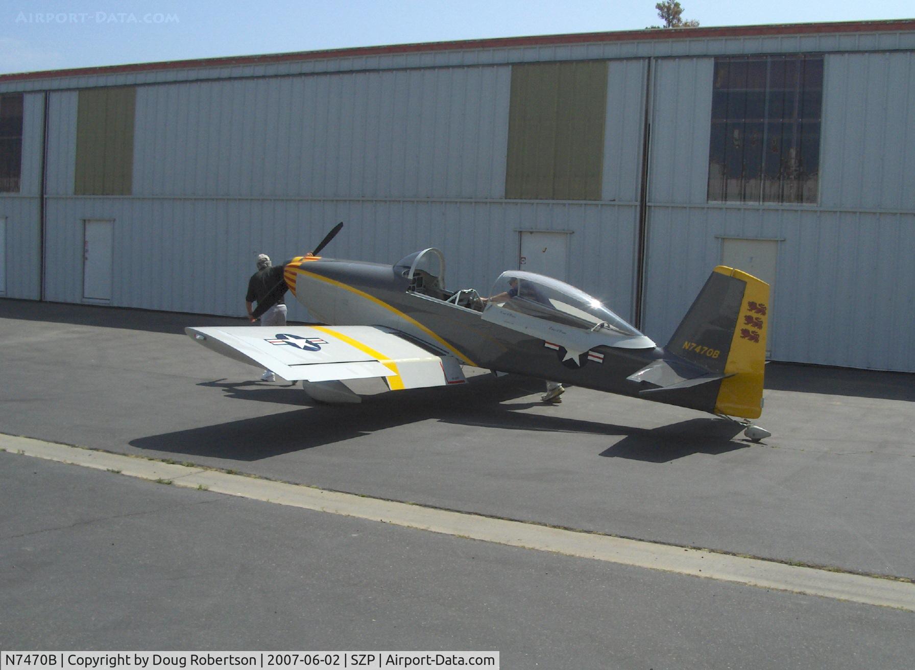 N7470B, Vans RV-8 C/N 81008, 2001 Obrien OB-1 VAN's RV-8