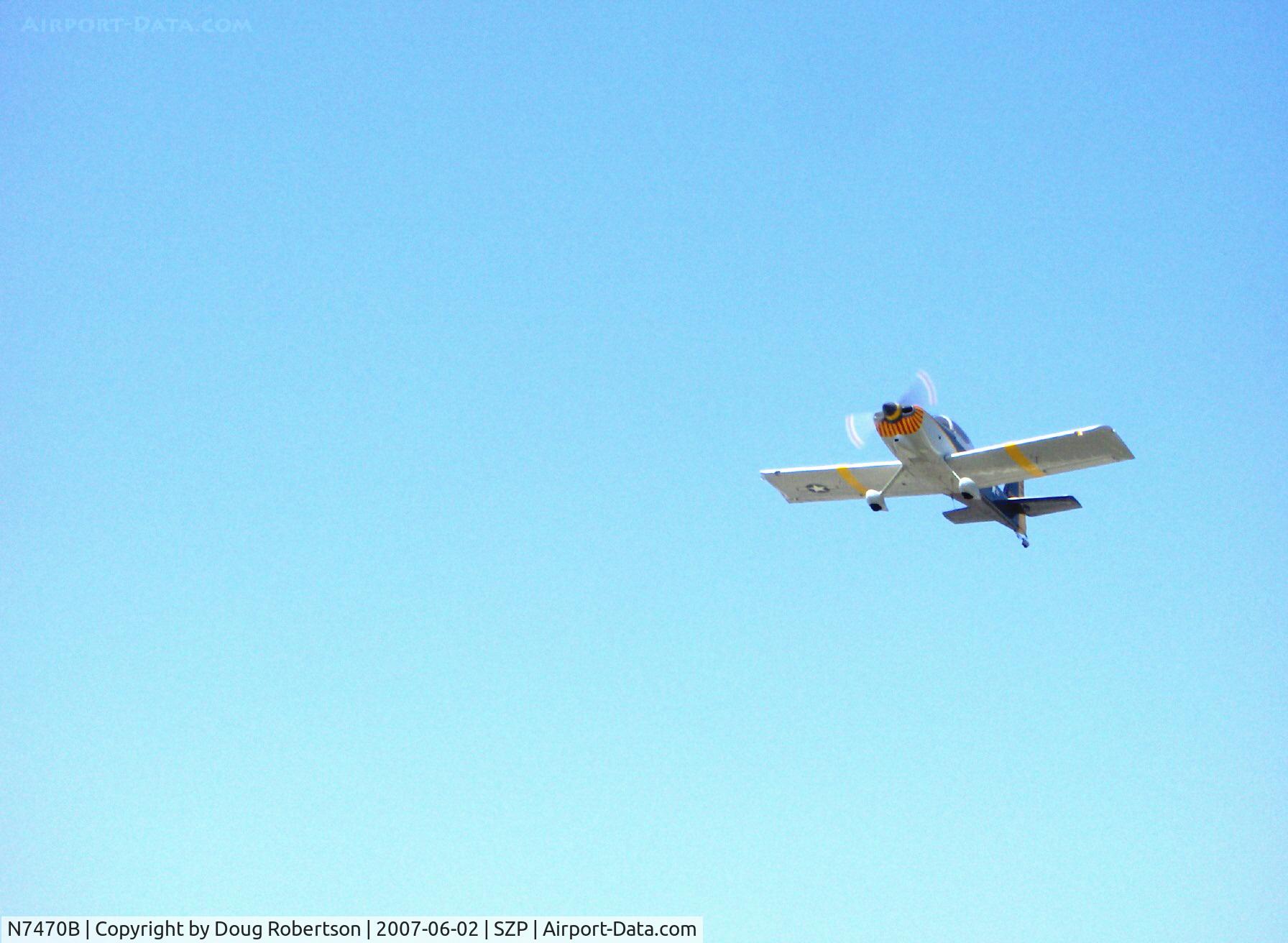 N7470B, Vans RV-8 C/N 81008, 2001 Obrien OB-1 VAN's RV-8, takeoff fast climb Rwy 22