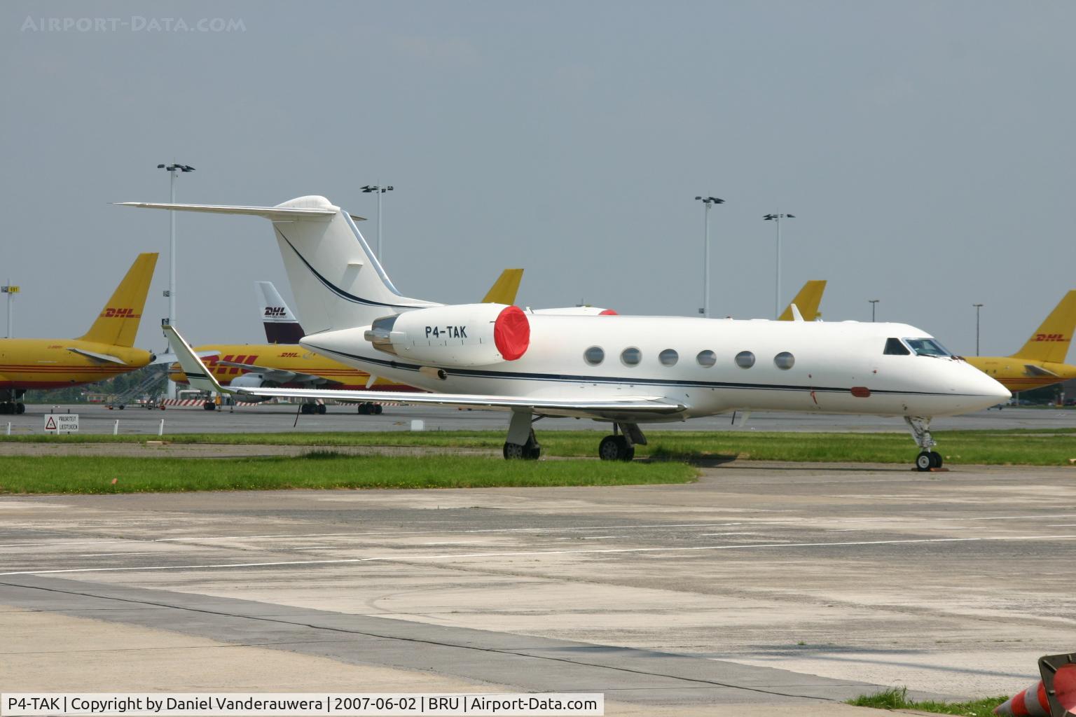 P4-TAK, Gulfstream Aerospace 4SP C/N 1425, apron of ABELAG