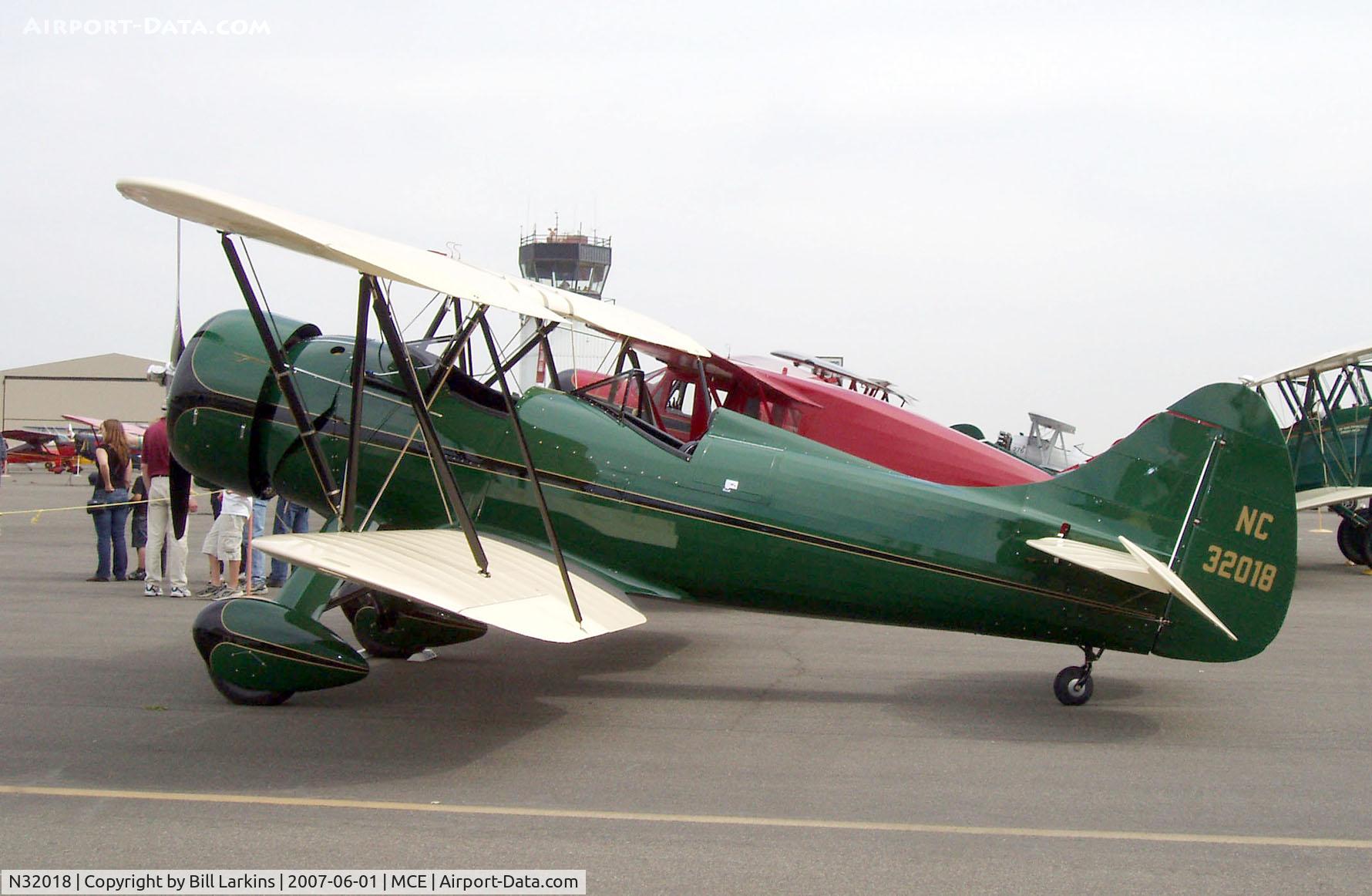 N32018, 1941 Waco UPF-7 C/N 5650, At Merced 50th Anniversary Antique Aircraft Fly-In