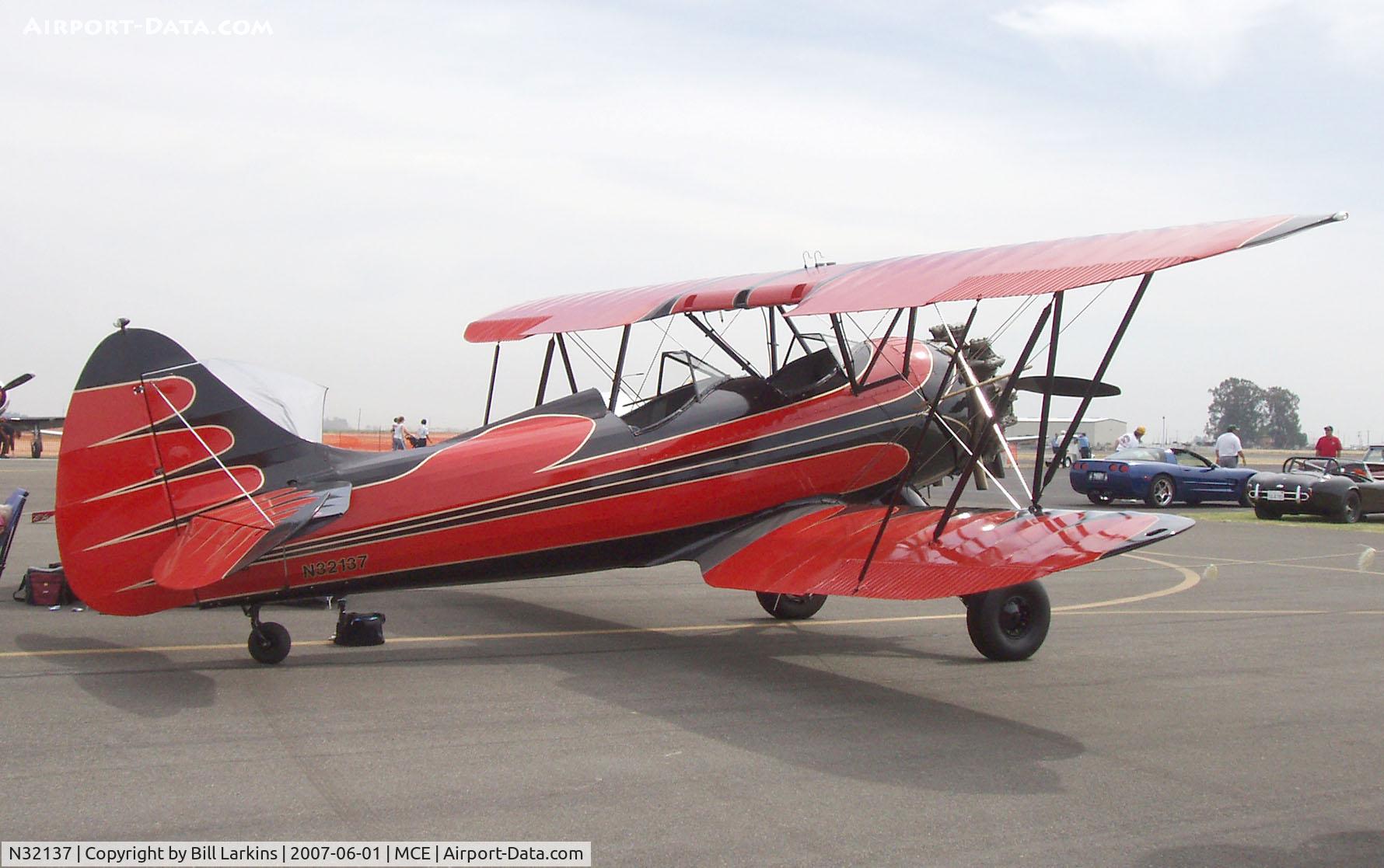 N32137, 1941 Waco UPF-7 C/N 5769, At Merced 50th Anniversary Antique Aircraft Fly-In