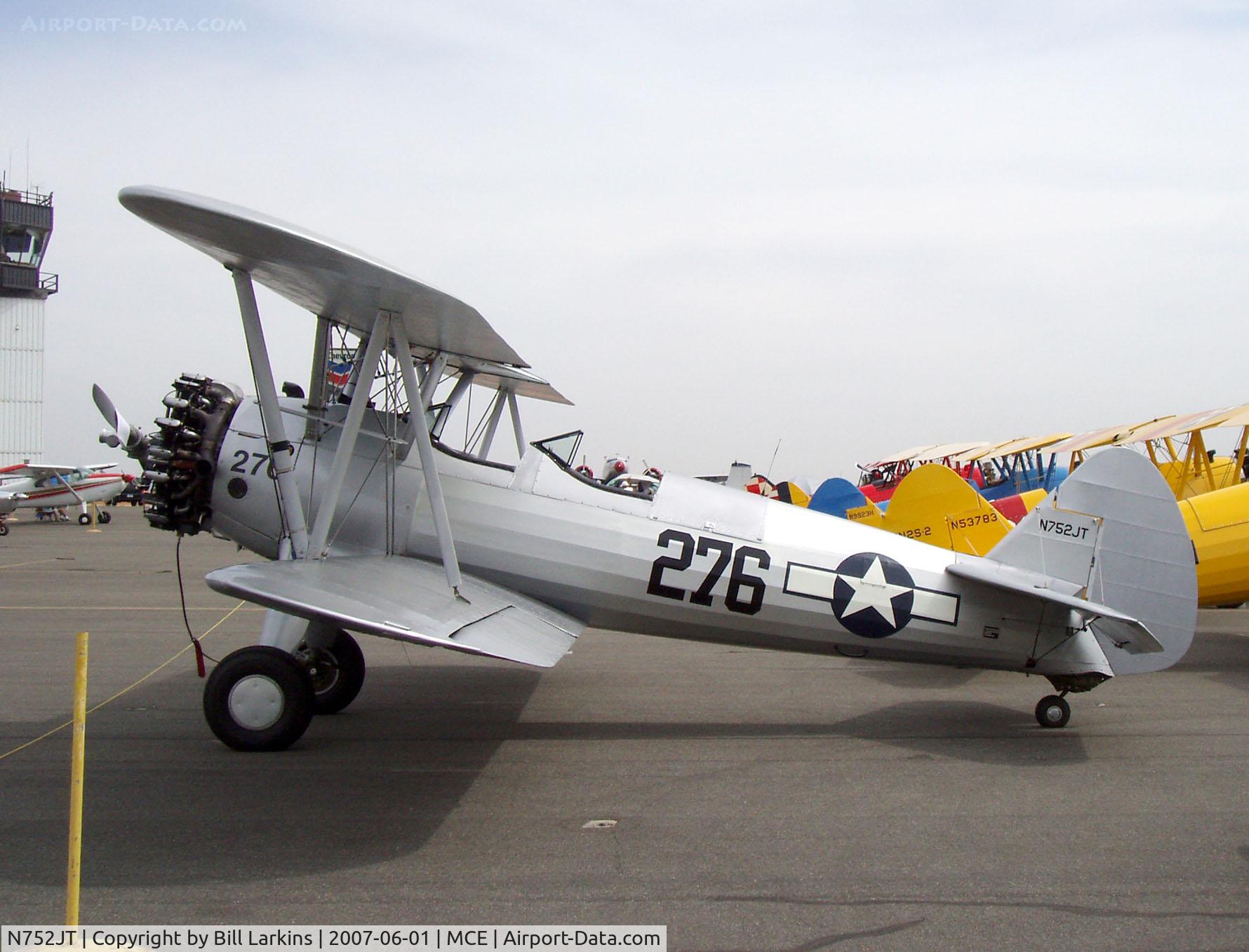 N752JT, 1943 Boeing D75N1 C/N 75-4043, At Merced 50th Anniversary Antique Aircraft Fly-In