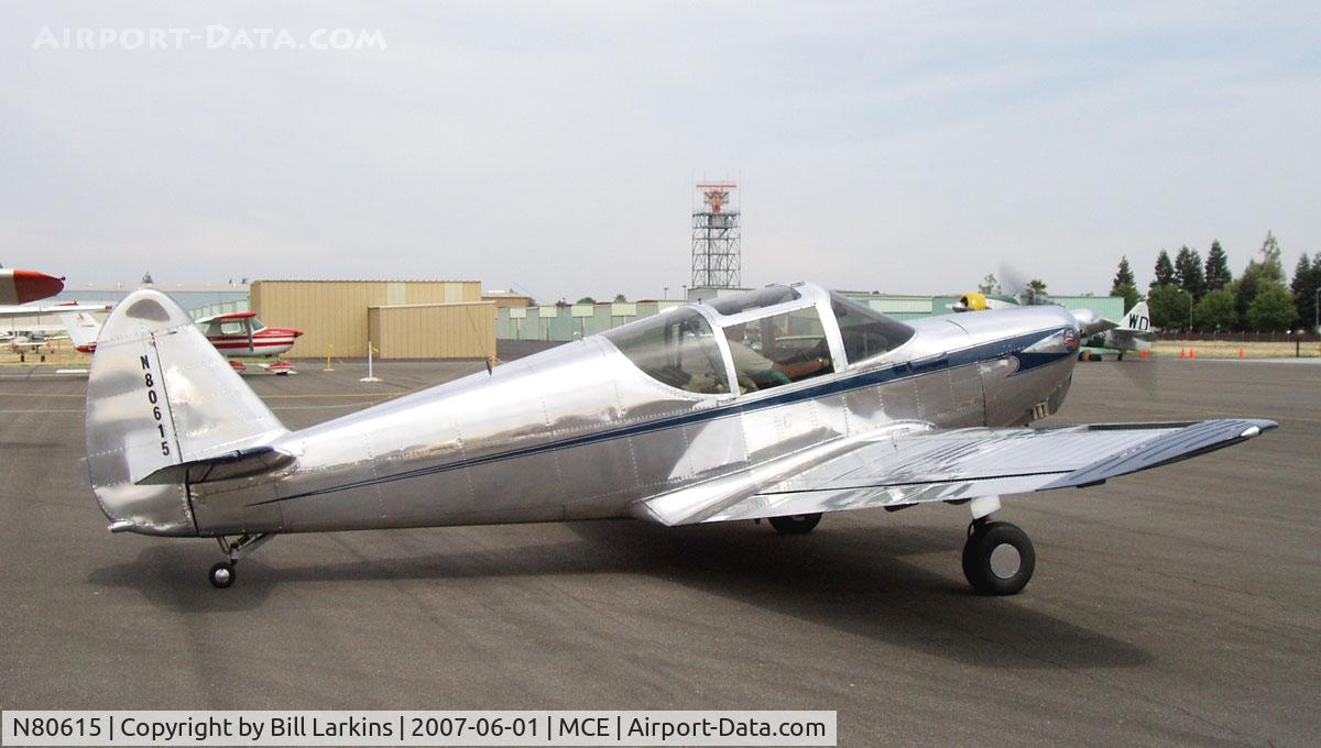 N80615, 1946 Globe GC-1B Swift C/N 1020, At Merced 50th Anniversary Antique Aircraft Fly-In