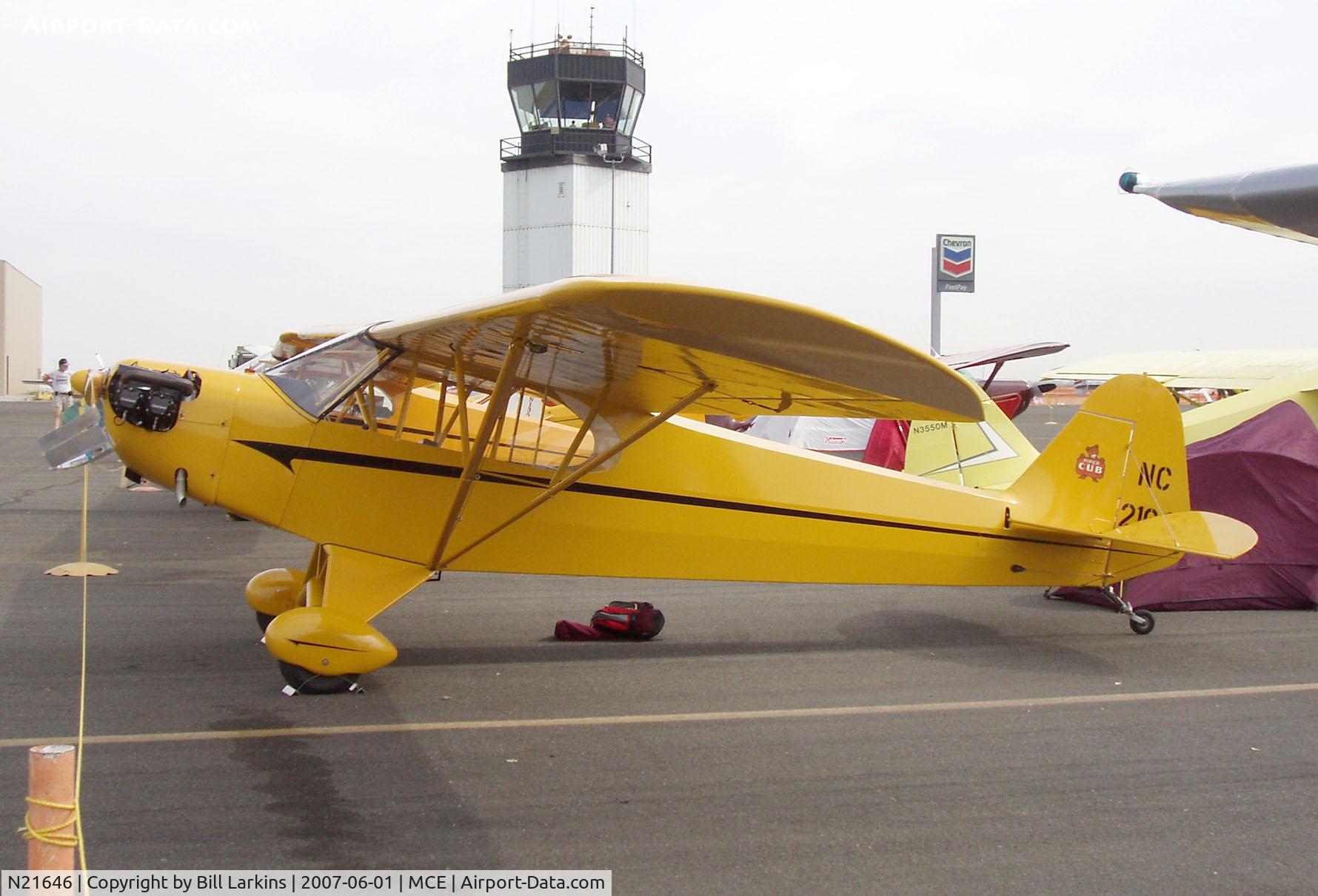 N21646, 1938 Piper J3C-50 C/N 2541, At Merced 50th Anniversary Antique Aircraft Fly-In