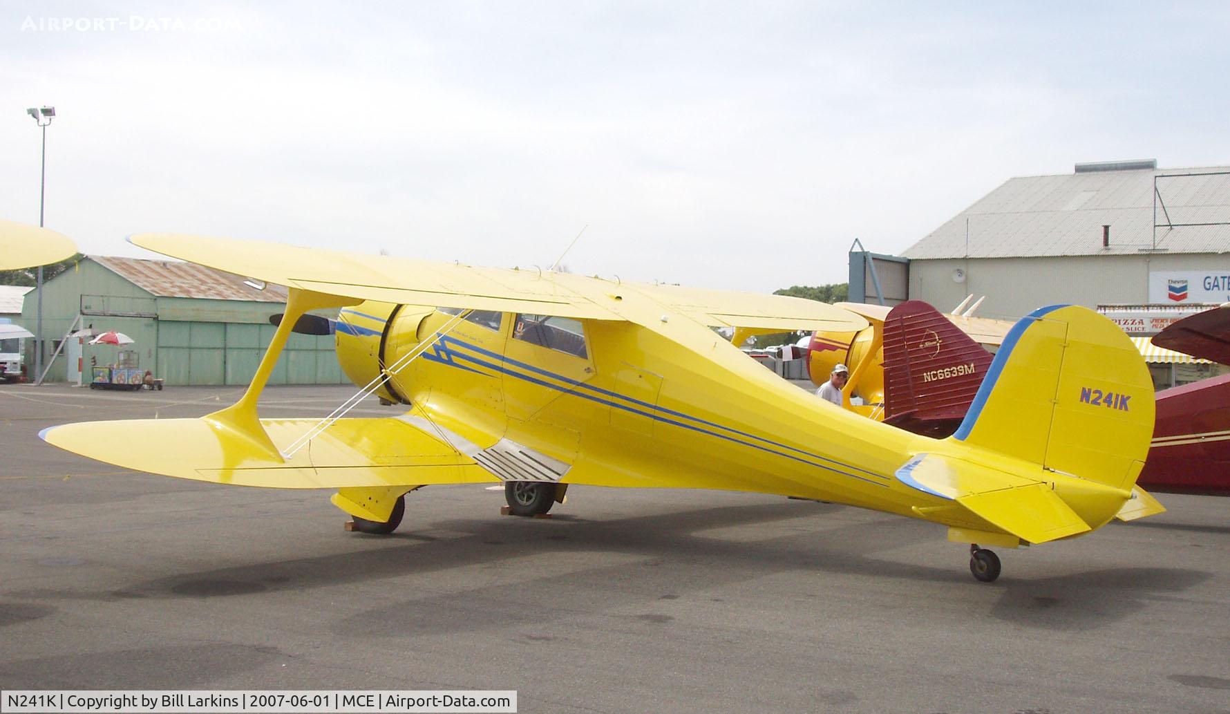 N241K, 1939 Beech D17S Staggerwing C/N 287, At Merced 50th Anniversary Antique Aircraft Fly-In