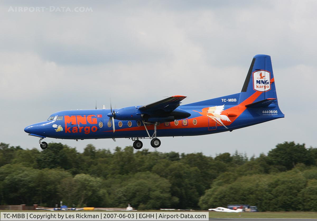TC-MBB, 1983 Fokker F-27-500 Friendship C/N 10660, Fokker F-27 Friendship