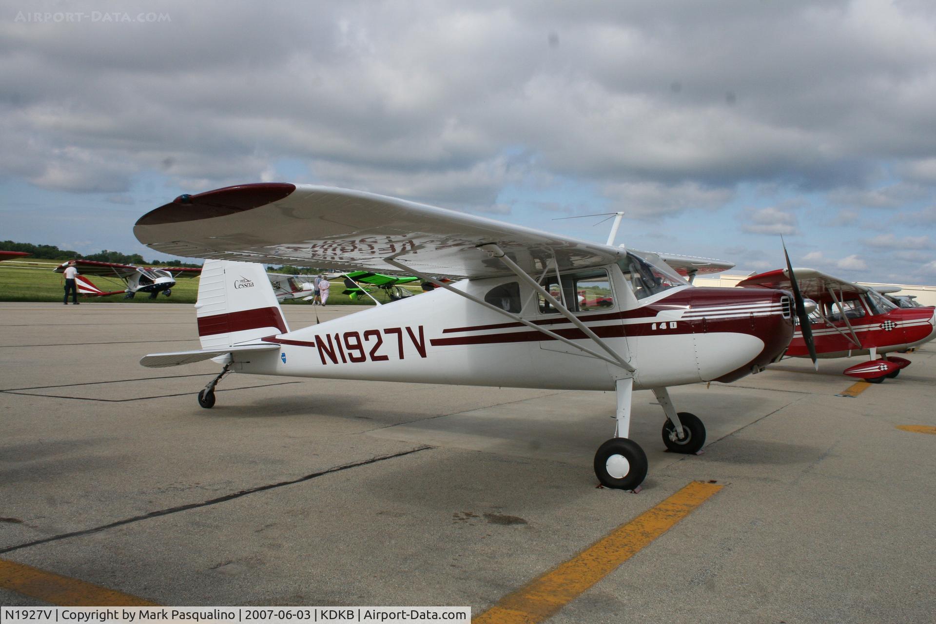 N1927V, 1947 Cessna 140 C/N 14127, Cessna 140