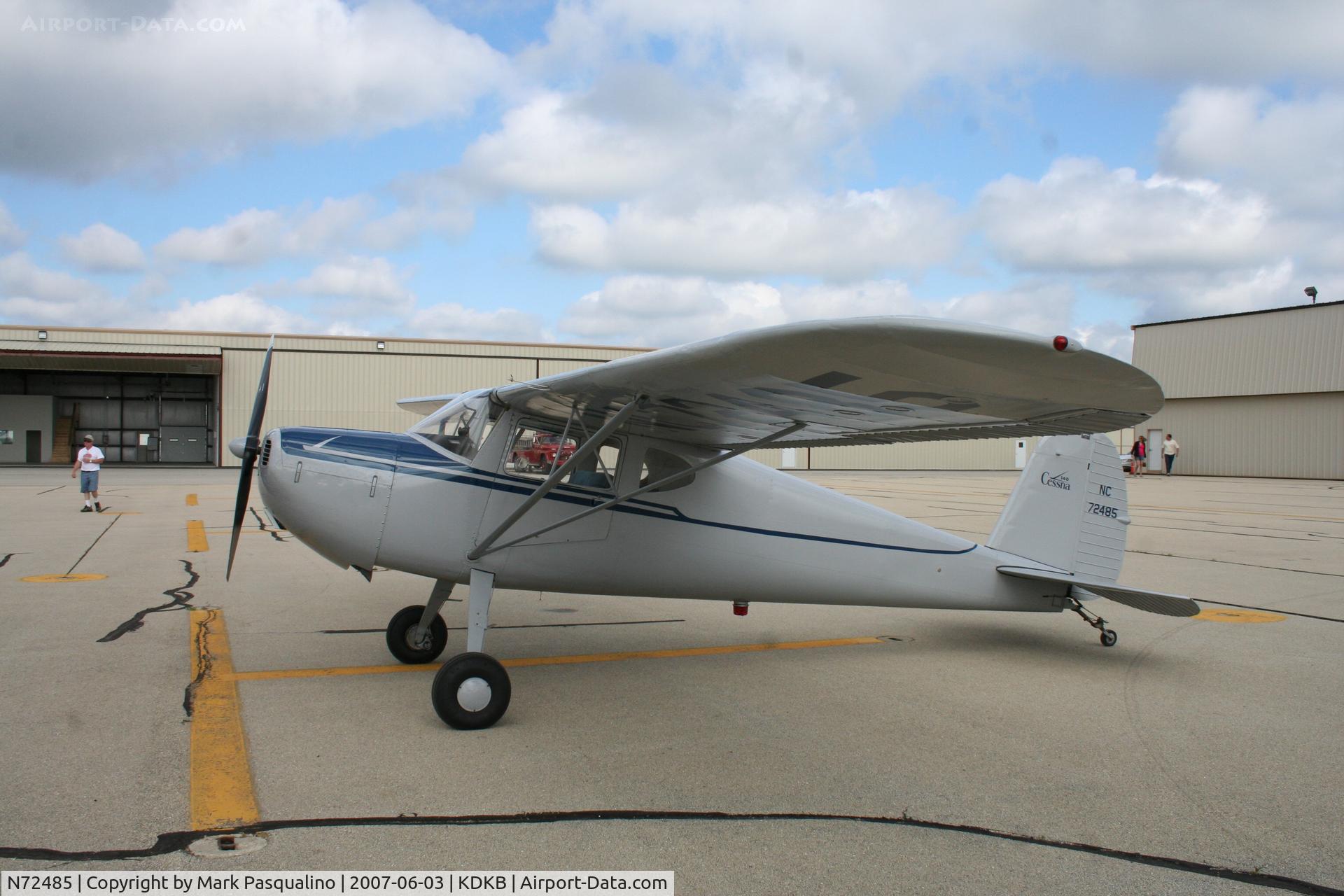 N72485, 1946 Cessna 140 C/N 9653, Cessna 140