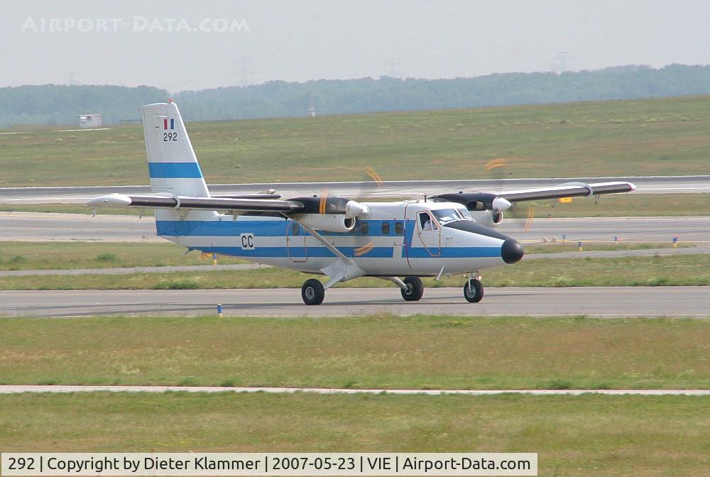 292, 1970 De Havilland Canada DHC-6-300 Twin Otter C/N 292, France Air Force  DHC 6 Twin Otter taxxing to the rwy34