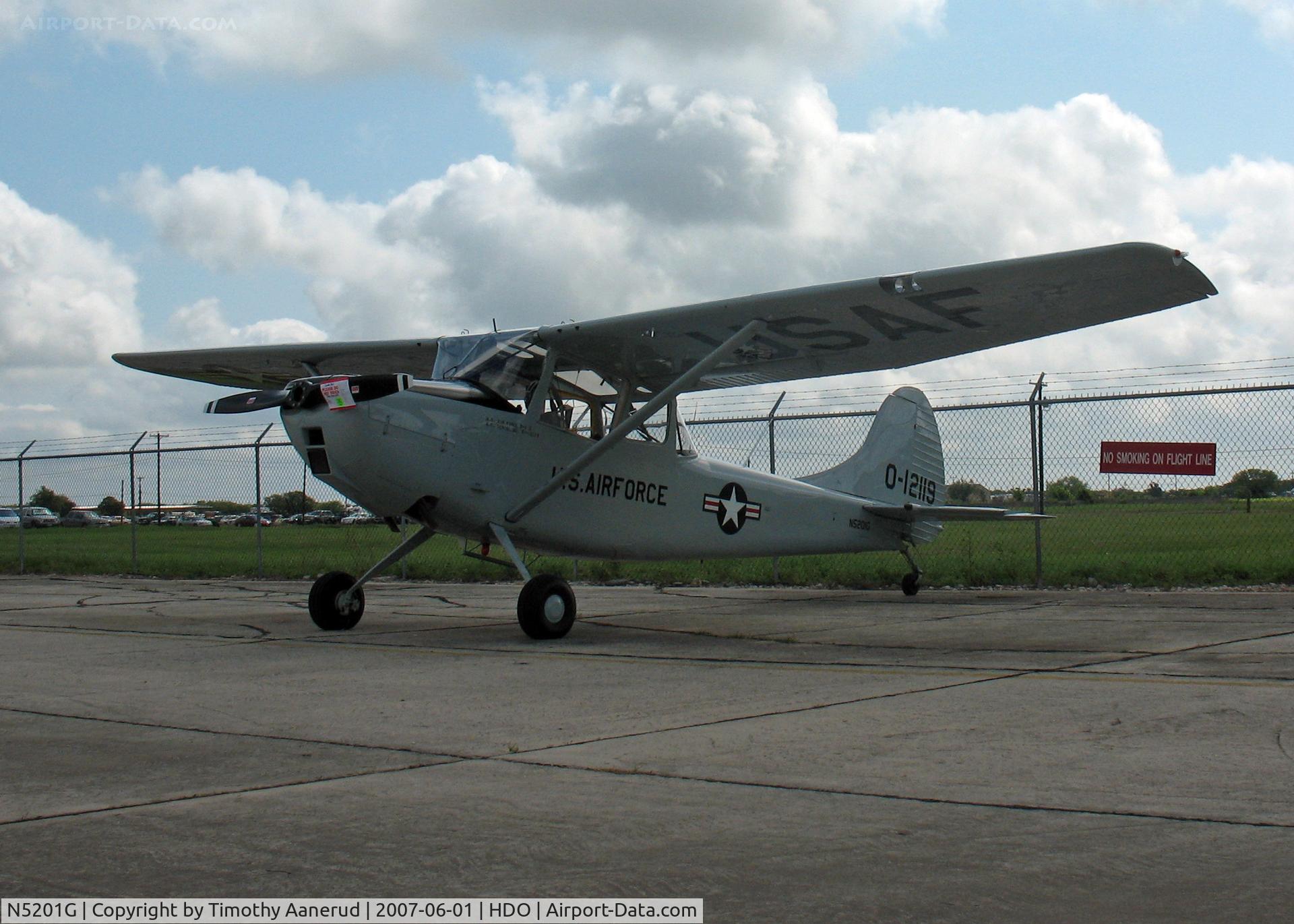 N5201G, Cessna 305A C/N 22433, The EAA Texas Fly-In, 51-12119, 2007 Grand Champion Warbird