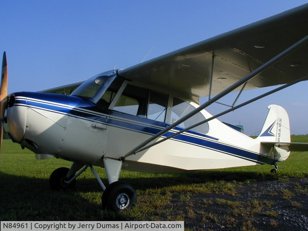 N84961, 1946 Aeronca 7AC Champion C/N 7AC-3684, summer of 2004,before change of spars at Seneca Falls , NY