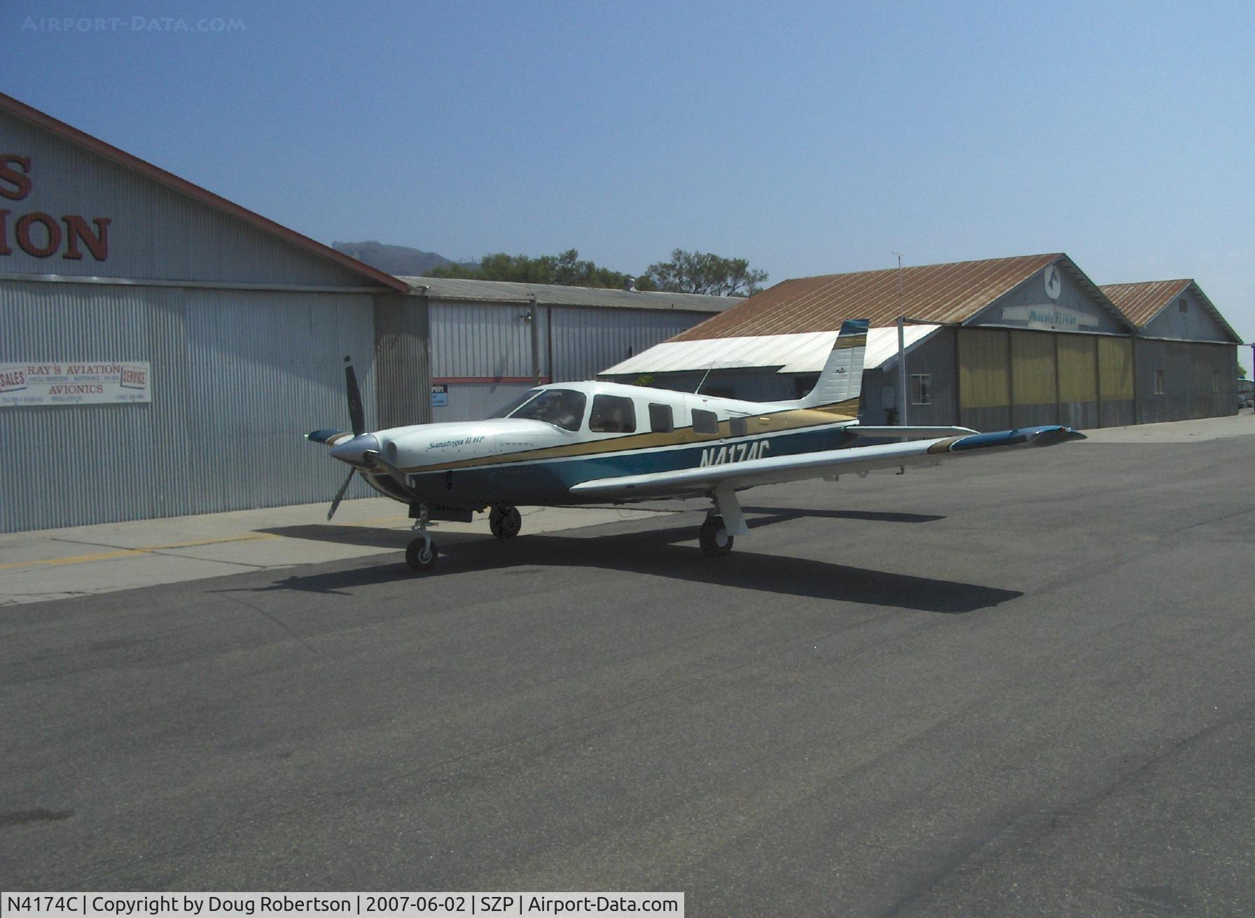 N4174C, 2000 Piper PA-32R-301 C/N 3246167, 2000 Piper PA-32R-301 SARATOGA II HP, Lycoming IO-540-K1G5 300 Hp