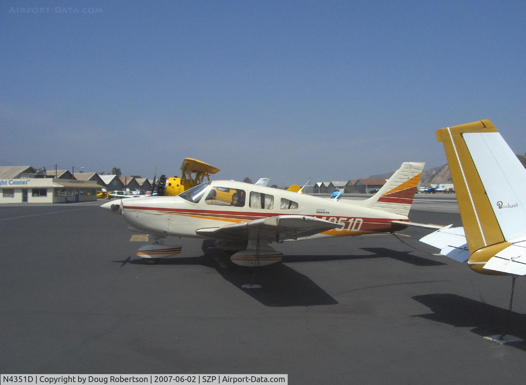 N4351D, 1984 Piper PA-28-236 Dakota C/N 28-8411016, 1984 Piper PA-28-236 DAKOTA, Lycoming O-540-J3A5D 235 hp