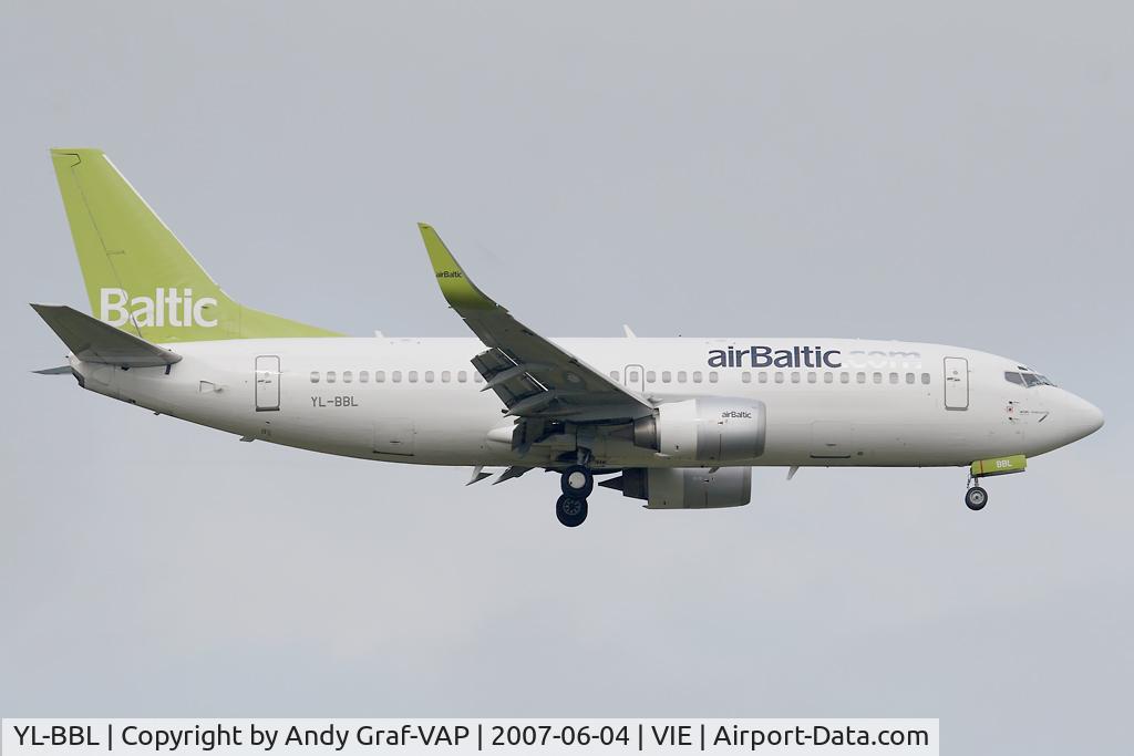 YL-BBL, 1998 Boeing 737-33V C/N 29334, Air Baltic B737-300