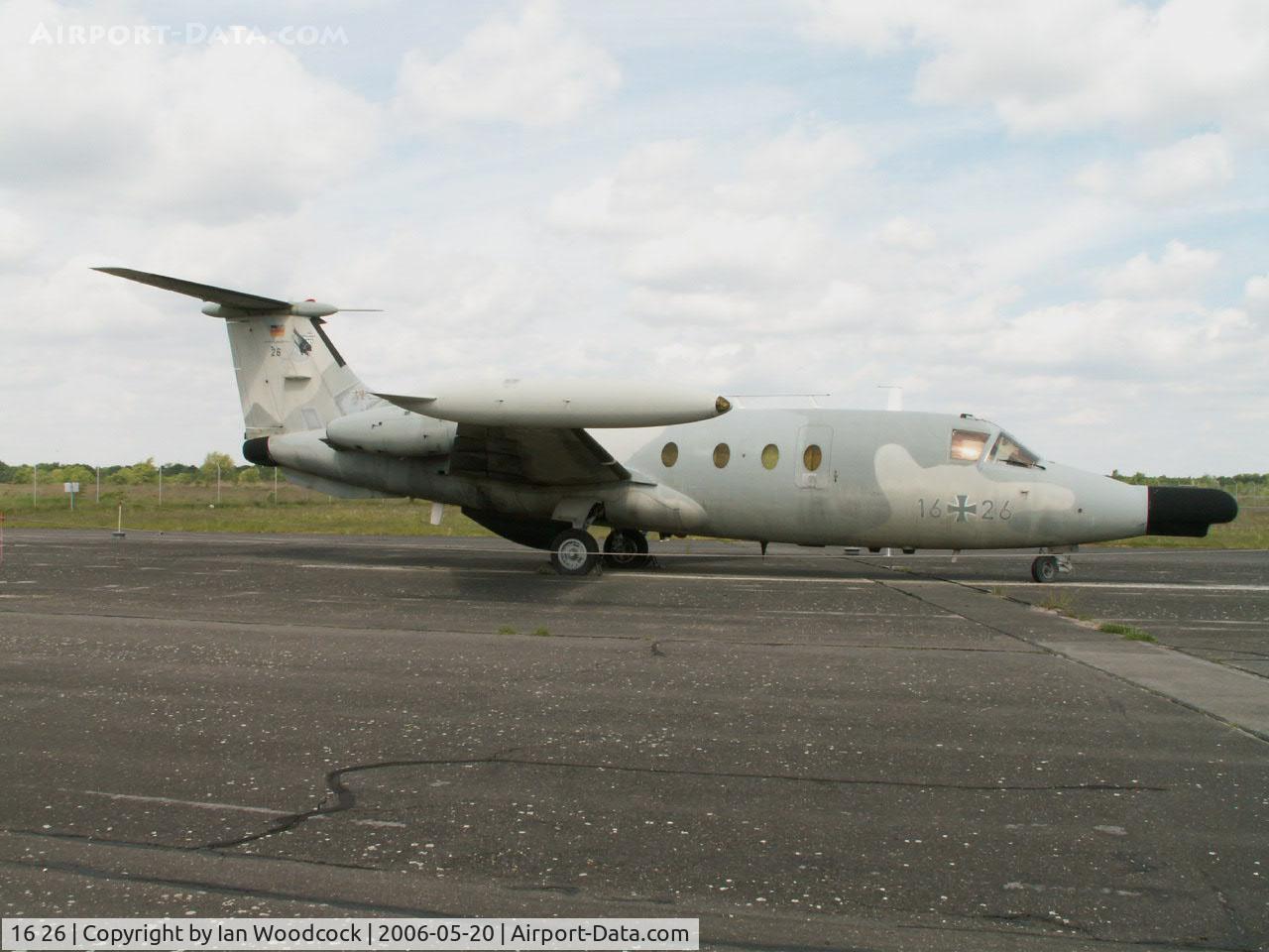 16 26, Hamburger Flugzeugbau HFB-320ECM Hansa Jet C/N 1063, MBB Hansa Jet/Preserved/Berlin-Gatow