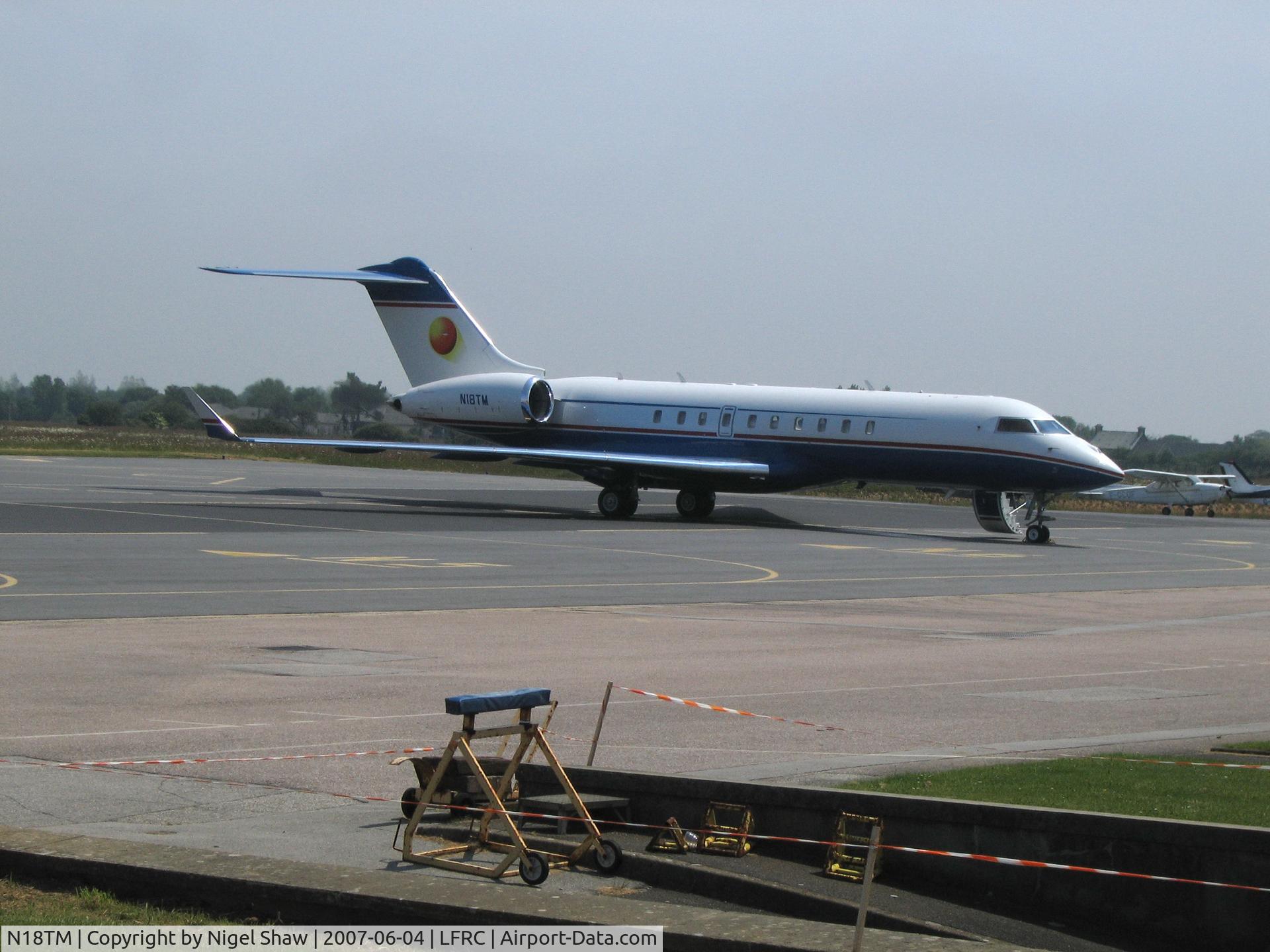 N18TM, 2001 Bombardier BD-700-1A10 Global Express C/N 9090, N18TM parked in France