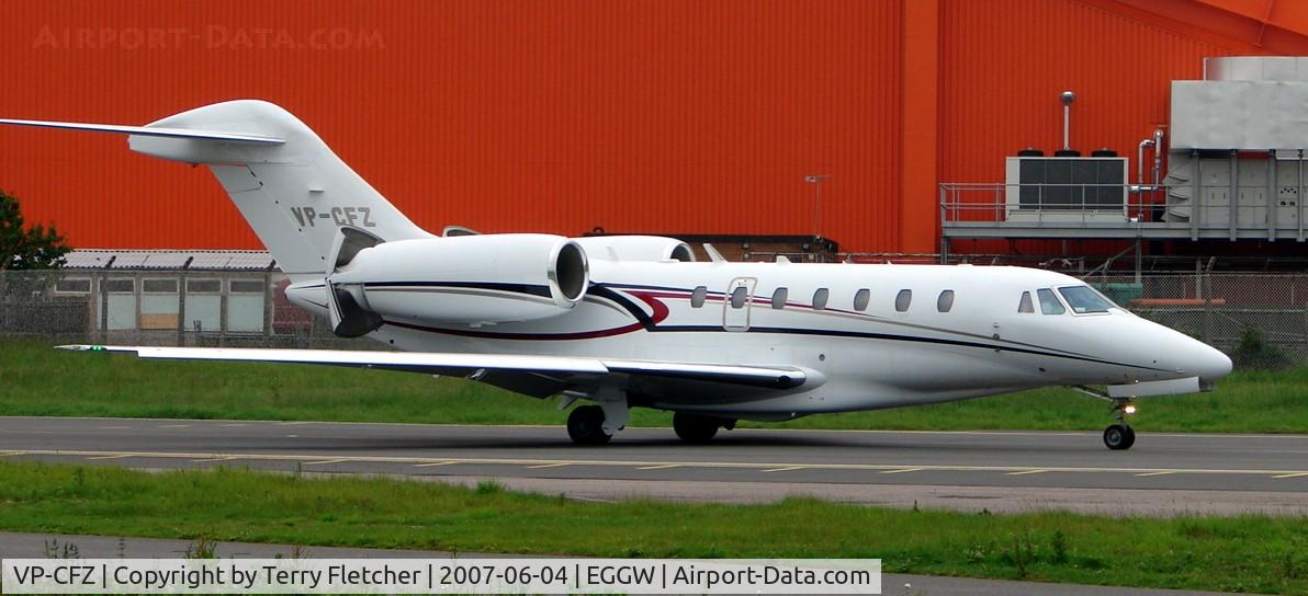 VP-CFZ, 2006 Cessna 750 Citation X Citation X C/N 750-0251, Citation 750